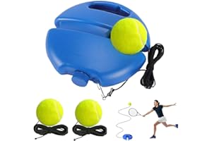 Tennis Practice Ball with String, Solo Tennis Trainer Rebound Ball with 3 String Balls, Portable Tennis Self Training Tool, S