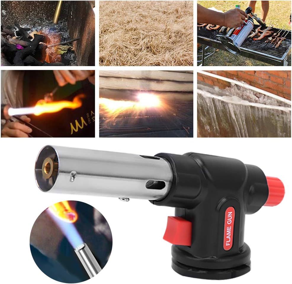 Flame Torch,Portable Adjustable Electronic Ignition Welding Gun for Outdoors Barbecue,Soldering Gas Blow Torch Spray Burner Burning Upto 1300℃ - Image 5