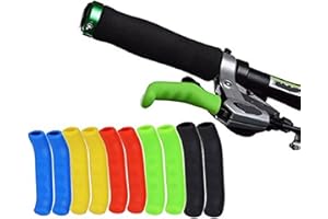 Juscycling Anti-Slip Shock-Absorbing and Comfortable Brake Handle Silicone Sleeve Universal Brake Lever Protection Cover for Road Bike and MTB，2 Pairs (Red)