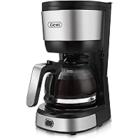 Gevi 4-Cup Coffee Maker with Auto-Shut Off, Small Drip Coffeemaker Compact Coffee Pot Brewer Machine with Cone Filter…