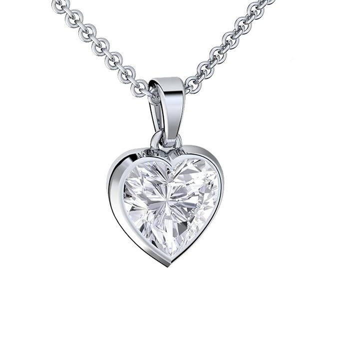 Herzkette Silber 925 Kette mit Herz Silber klein Zirkonia Stein Damen-Kette INKL Etui mit *2 Herzen* als Gravur! Geburtstags-