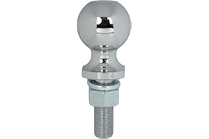 Enthuze 2" Trailer Ball, 3/4" x 2-3/8" Shank, 3,500 lbs., Chrome