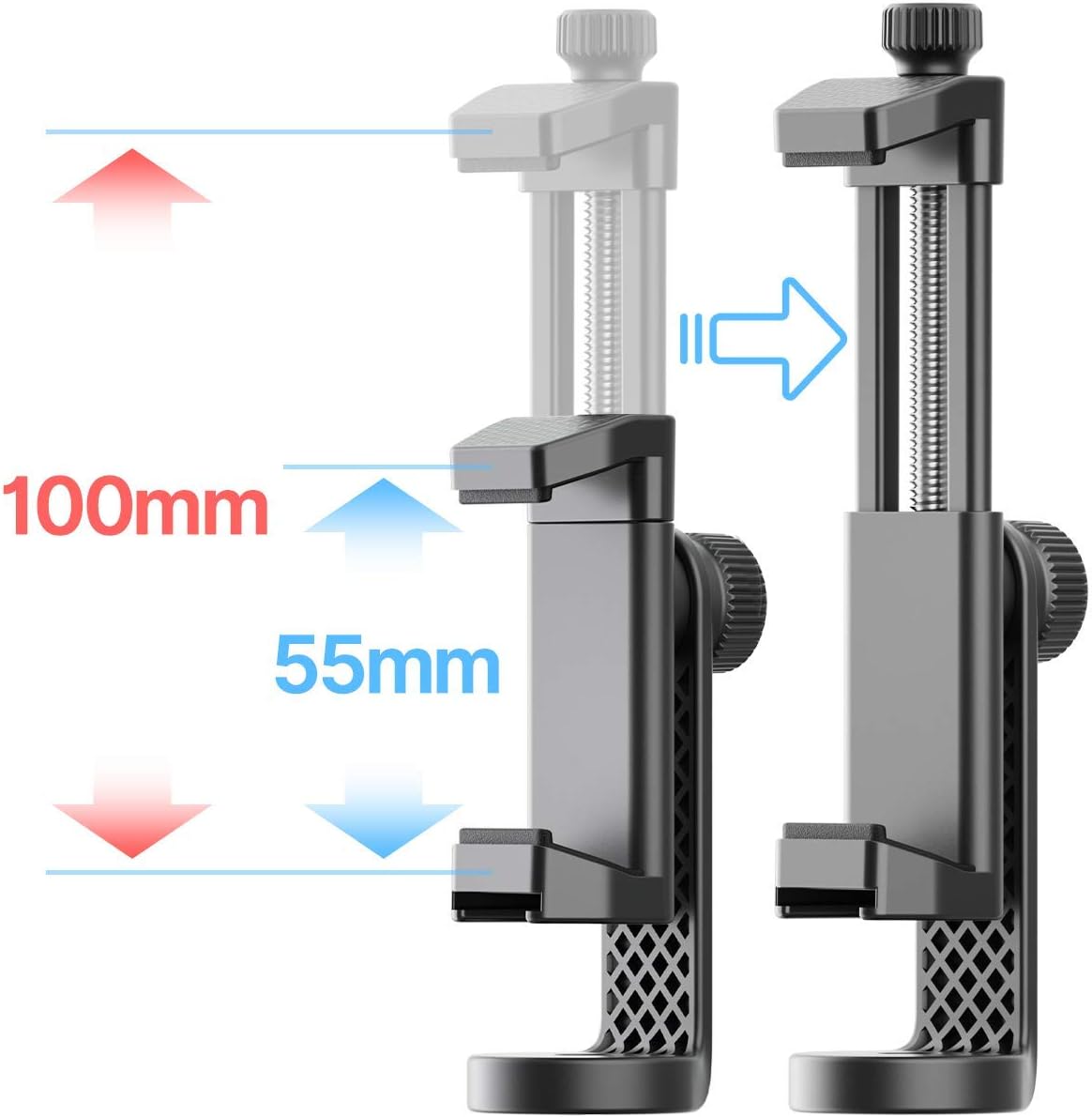 Ulanzi ST-17 Phone Tripod Mount with Cold Shoe Smartphone Tripod Adapter Cell Phone Holder for iPhone 11/11 Pro/11 Pro Max/X/XS/Xs Max : Camera & Photo