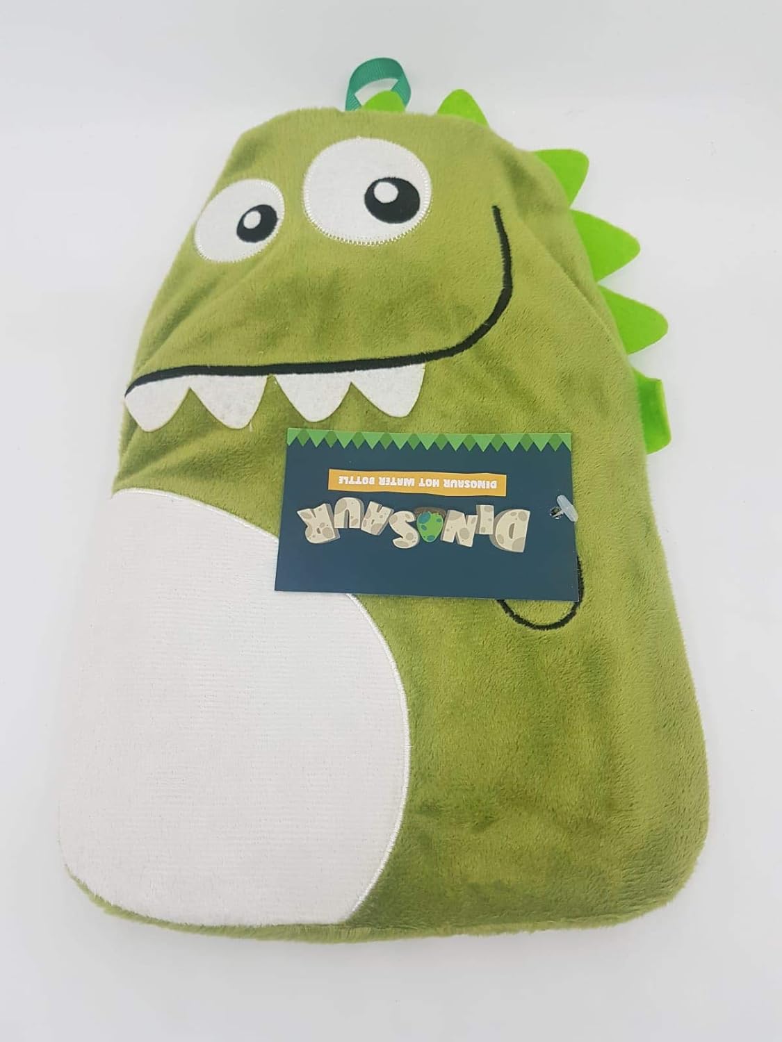 Snuggable Soft Fleece Green Dinosaur 1 Litre Novelty Hot Water Bottle (Bright Green) - Image 4