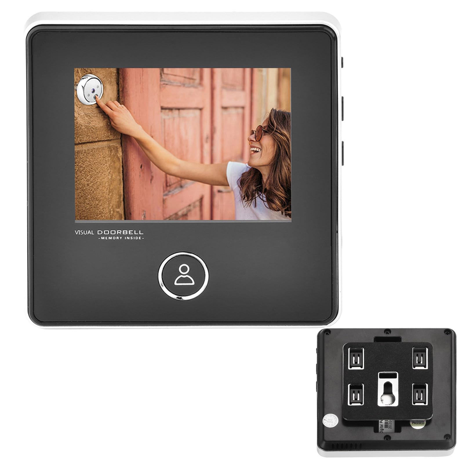 Peep Holes Camera for Doors,2.8 Inches Tft LCD Screen Smart Peephole Visual Doorbell with 1Mp Ir Night Camera
