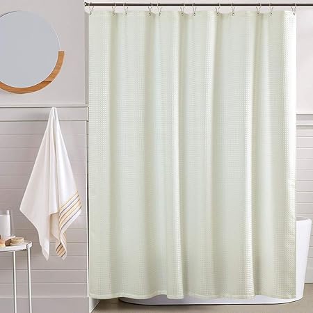 Amazon Com Jinchan Water Repellent Fabric Shower Curtain Ivory