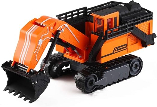 orange excavator toy
