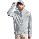 IBIH Mens Sun Protection Hoodie Autumn UPF 50 Long Sleeve Jacket Lightweight Breathable UV Shirts Fishing Hiking Golf