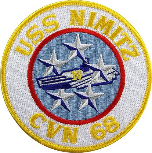 USS Nimitz CVN-68 Ship Patch Full Color