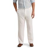 Cubavera Men's Flat Front Linen Blend Dress Pant (Waist Size 30 - 54 Big &amp; Tall)