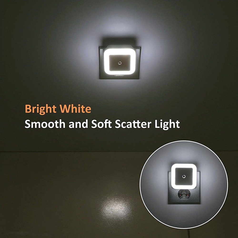 6Pc Sensor Night Light LED Motion Detector PlugIn Indoor Smart Lightnings White 611714219055 eBay