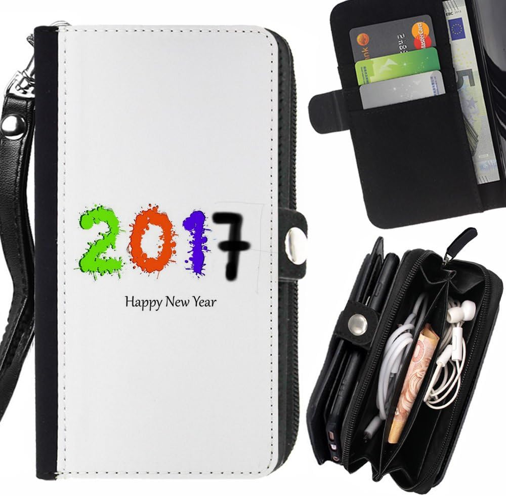 Peach Tech Flip PU Leather Wallet Pouch Protective Skin Case Cover Credit Card Slots for Blackberry Leap / New Year