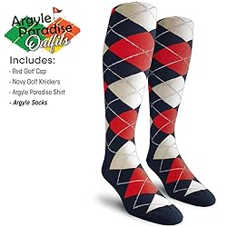 Argyle Paradise Outfit - Mens KKKK: Navy Red and