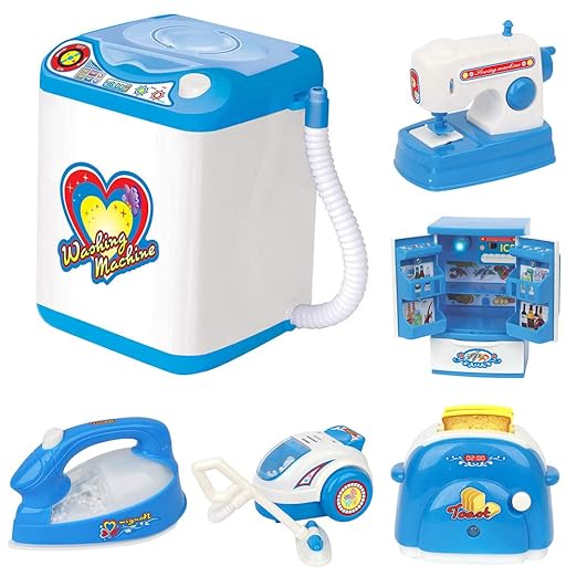 Catkoo Mini Simulación Costura Lavadora Nevera Ventilador Casas De ...