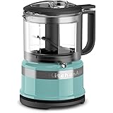 KitchenAid KFC3516AQ 3.5 Cup Mini Food Processor, Aqua Sky Blue