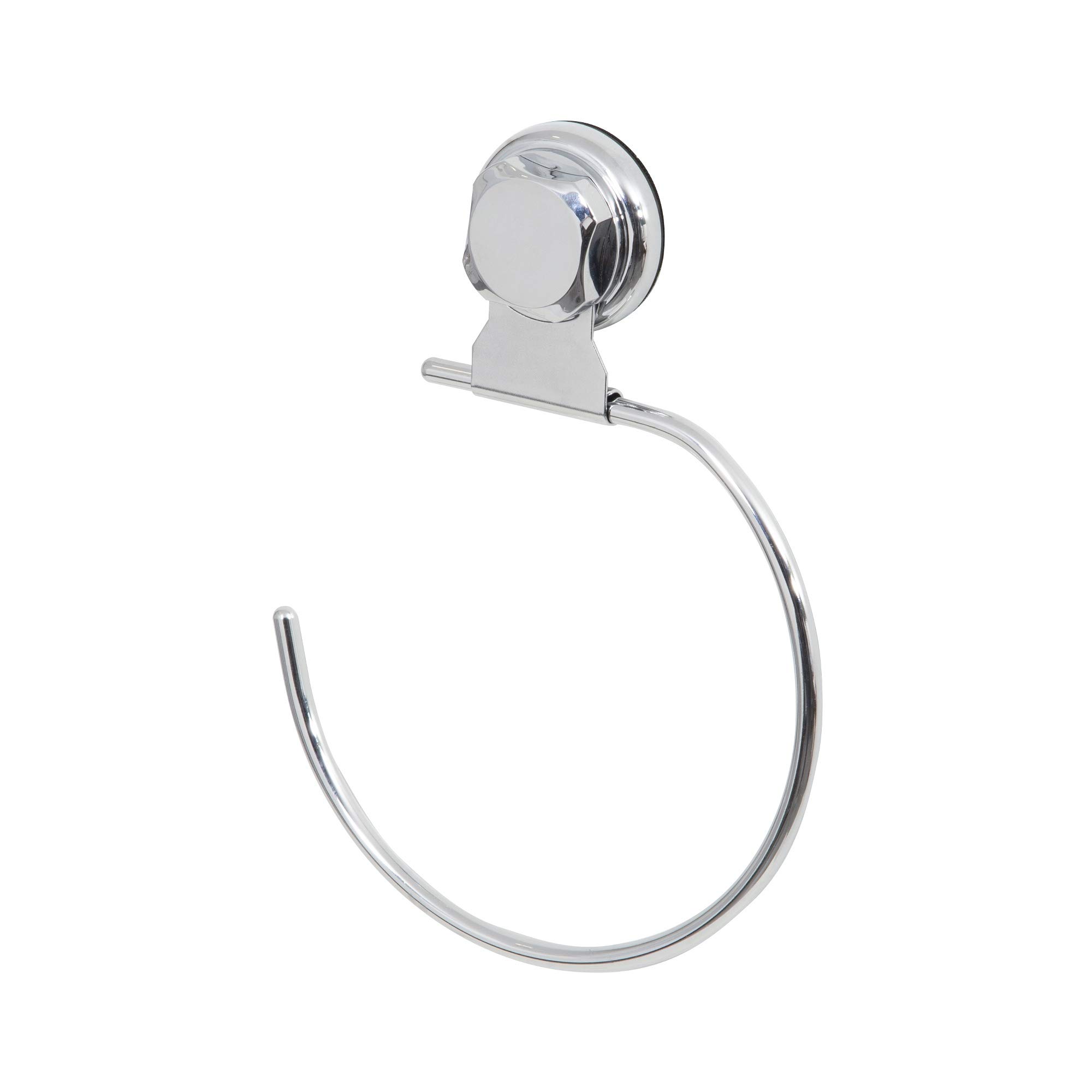 Compactor Towel Ring, Suction Cup Attachment, Up to 6 Kg, Anti-Rust Chrome Steel, Article RAN4699