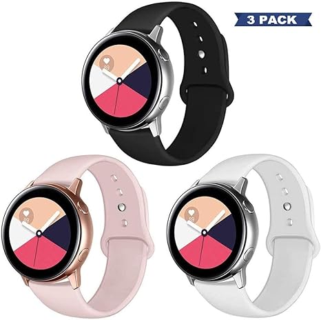 Kzioacsh 3pcs Replacement Wristband Compatible With Samsung Galaxy Watch Active 2 40mm 44mm Gear S2 Classic Or 20mm Smartwatch Amazon Ca Cell Phones Accessories