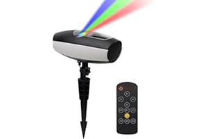 SUNPO Laser Projector Lights Outdoor, 7 Color LED Nebula Projection Lights, Firefly Lights Show with RF Remote, Outdoor Waterproof Indoor Garden Decor Tree House Decoration