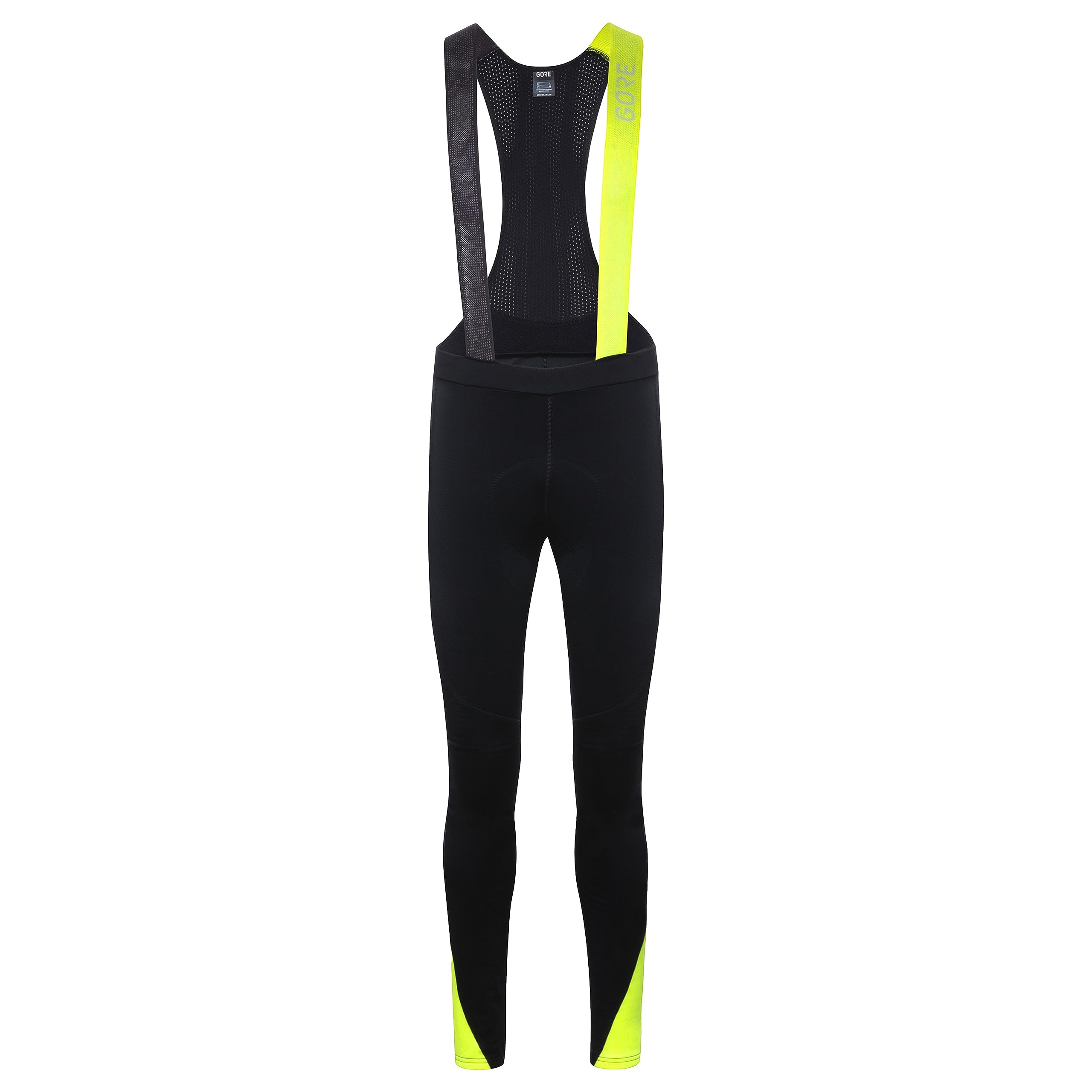 GOREWEAR C5 Thermo Bib Tights+, Black / Neon Yellow, S