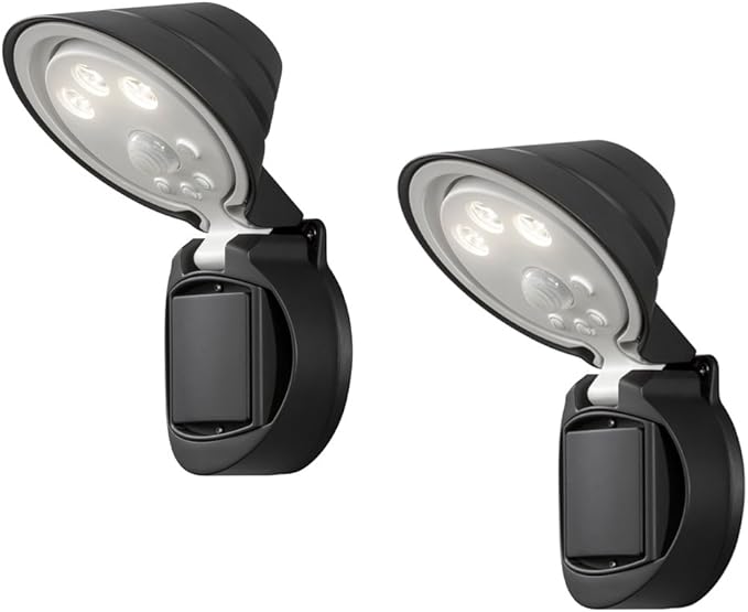 2er Set LED Wandaufbauleuchte PRATO mit Bewegungsmelder