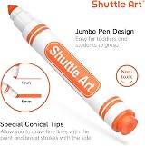 Shuttle Art 304 Pack Washable Felt Tip Colouring Pens 16 Colours Kids view 3