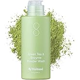 BY WISHTREND Green Tea & Enzyme Powder Wash, Gentle Face Wash for Sensitive Skin, Removes Impurities, Facial Cleanser for Dry Skin, Korean Skincare, Fragrance Free, 110g / 3.88 Oz