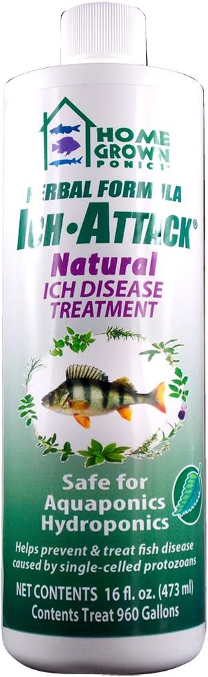 HOME GROWN PONICS Ich Attack #96022 Natural Disease Inhibitor - 16 oz. (Available 12/cs)