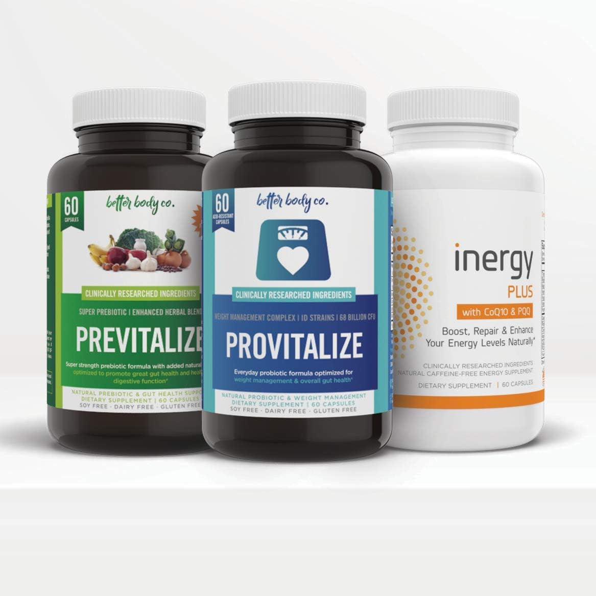 Amazon Com Original Menokit Bundle Provitalize Previtalize And Inergyplus Bundle Natural Menopoause Probiotic And Prebiotic With A Boost Of Energy Health Personal Care