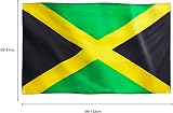 Runesol Jamaica Flag 3x5 ft 91x152cm 4 Grommets Eyelets Corner Premium Flag view 2
