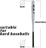 BigTree 34 Inch Aluminium Baseball Bat Silver Anti-Slip Handle Training view 2