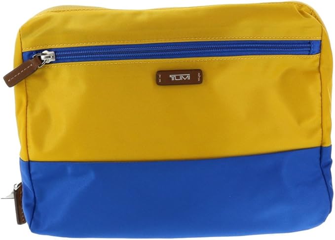 tumi yellow luggage