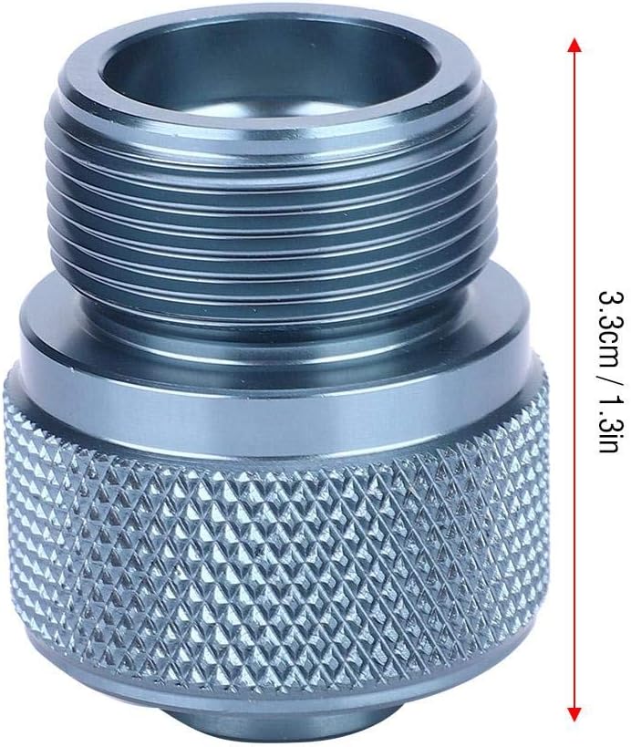 Dioche Gas Adaptor, Camping Gas Canister Adapter Convertor Valve Flat Canister to 1L MAPP Gas