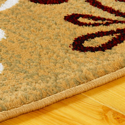 SUPERIOR Leigh Modern Floral Medallion Polypropylene Indoor Area Rug