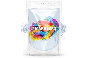MARBLERS Blue Mica Powder Colorant [Baby Blue] 3oz (85g) | Cosmetic | Epoxy Resin Pigment | Dye | Non-Toxic, Vegan, Cruelty-Free | Lip Gloss, Nails, Body Butter | Bath Bomb, Candle & Soap Making