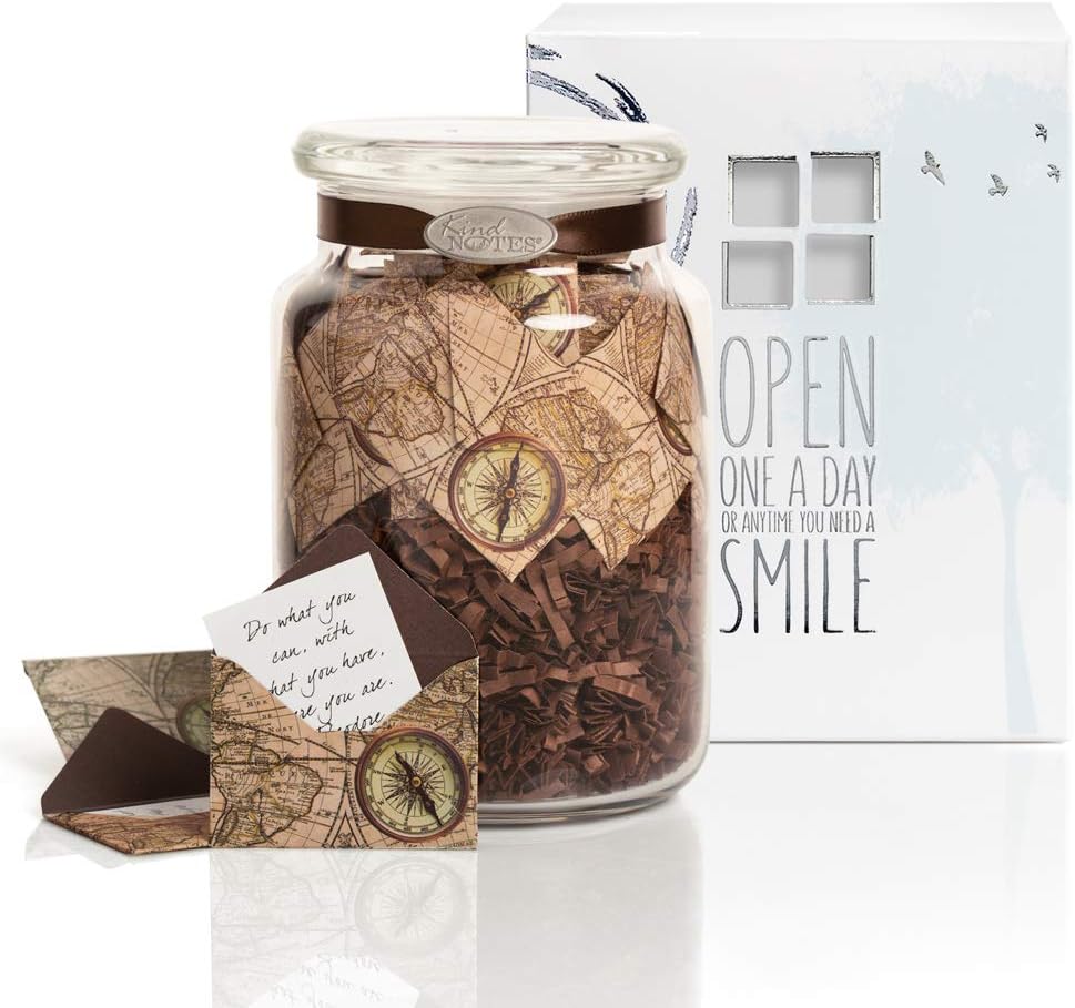KindNotes Glass Keepsake Gift Jar with Sympathy Messages
