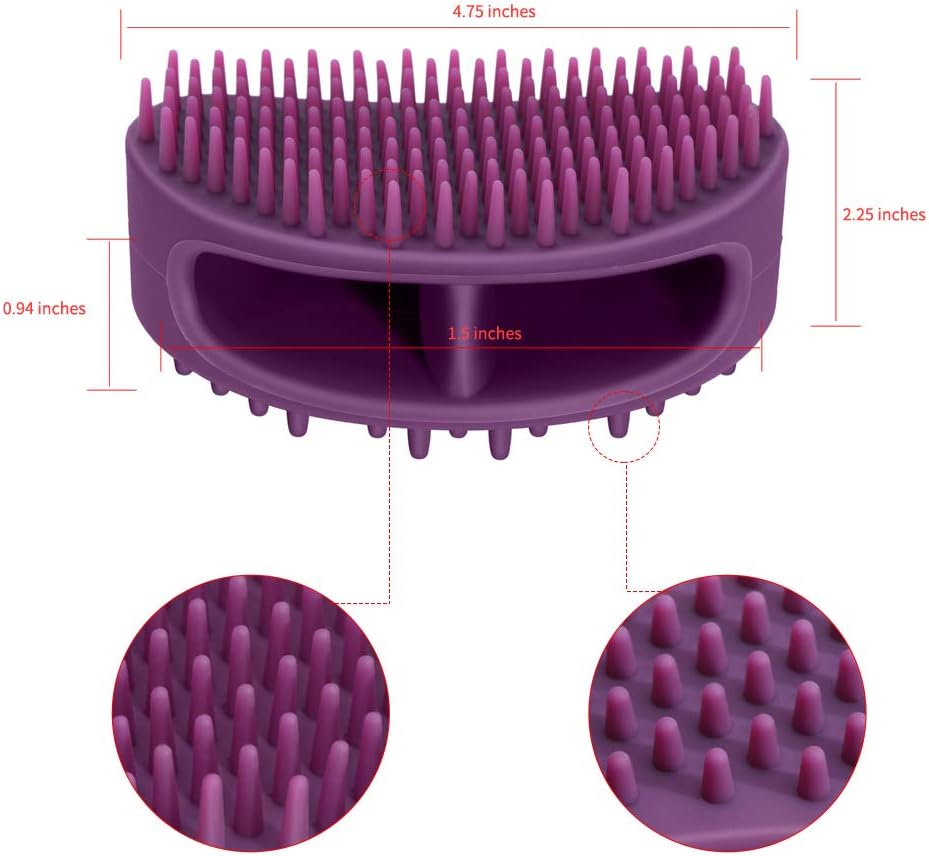 Famobest Dog Brush & Cat Brush, Soft Silicone Dog Grooming Brush, Pet Bath & Massage Brush for Cats and Dogs with Short or Long Hair, Cat Slicker Shedding Hair Brush for All Pet Sizes : Pet Supplies