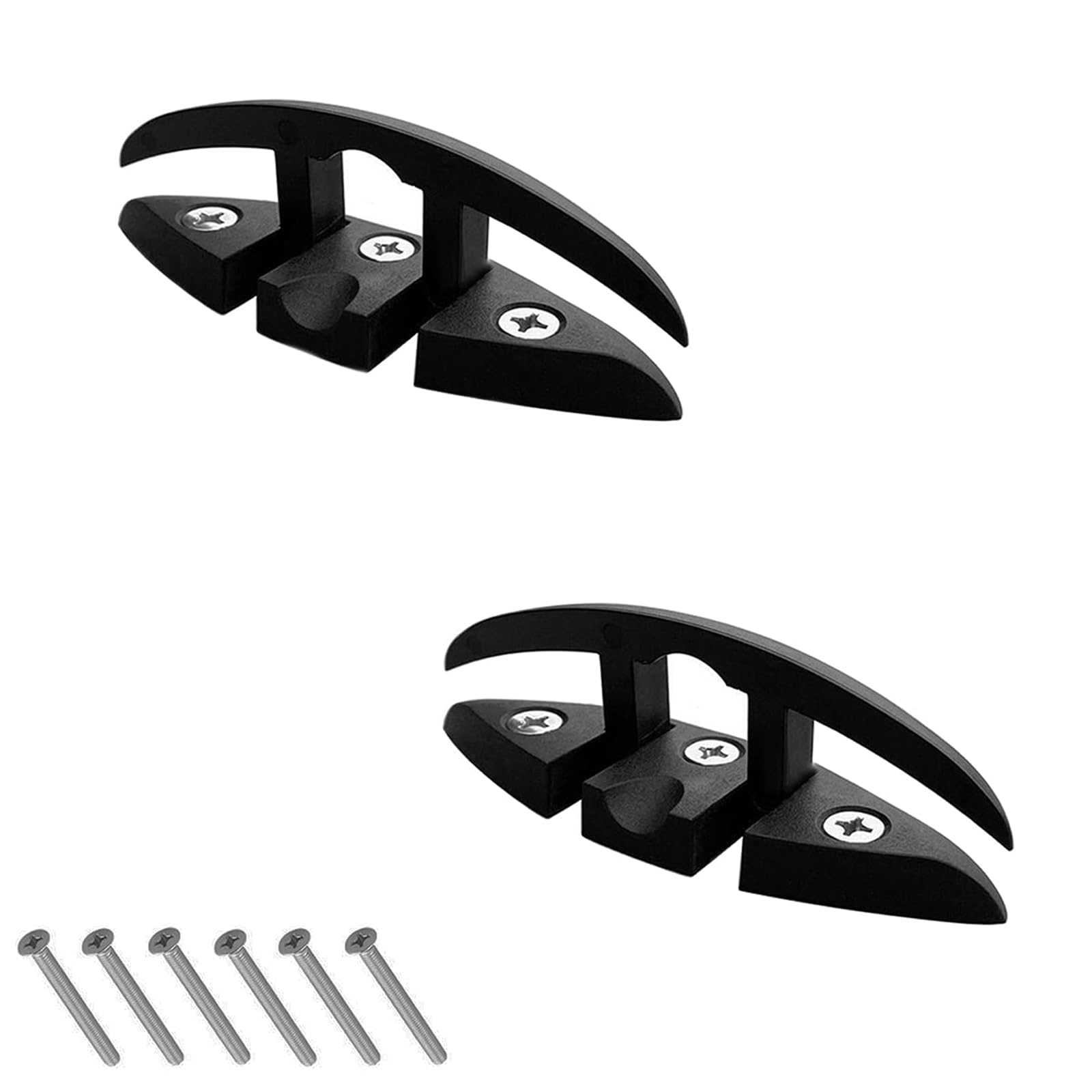 Ieron 2 Pack Nylon Folding Cleat, 5" Flip Up Cleat Dock Deck Boat Marine Kayak Hardware Line Rope Mooring Cleat Accessories