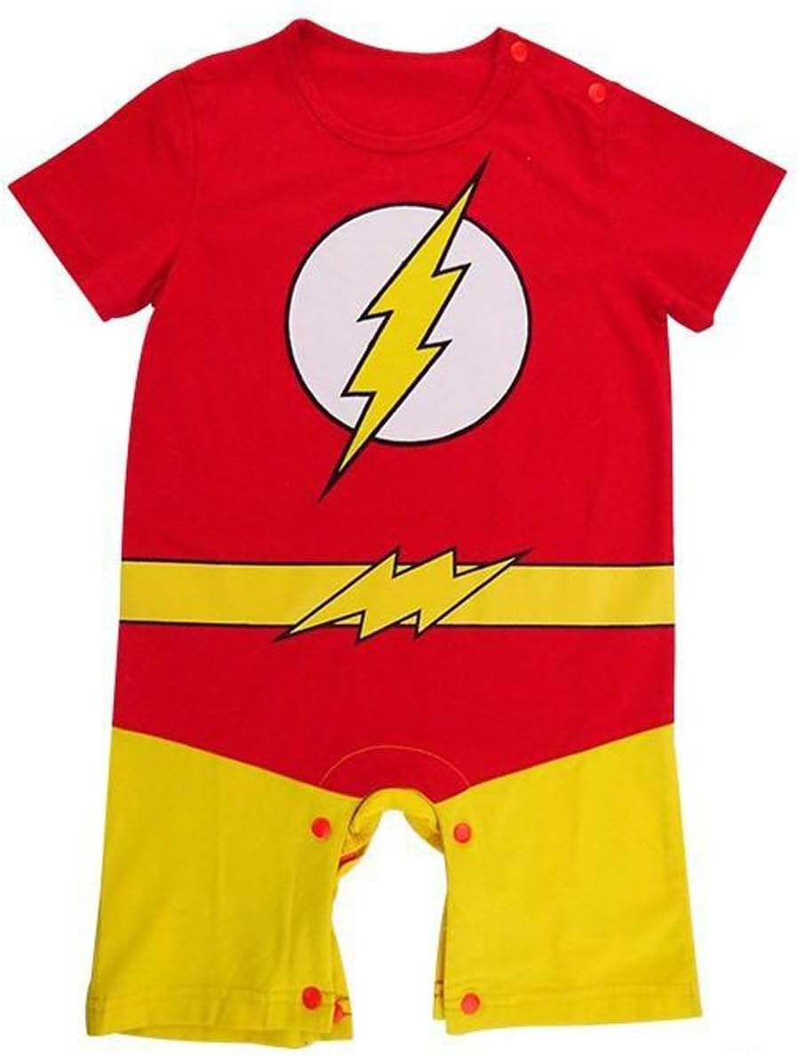 The Flash-Inspired Infant Outfit (0-6 Months)