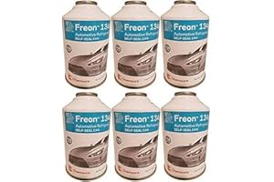 GENERIC R134A Industrial Replacement Freon | 12 oz Cans with SELF Seal Valve. AC Recharging (6 Cans) Made in The USA! Coolest Product Out! Guaranteed Satisfaction. 12 oz cans Qty 6