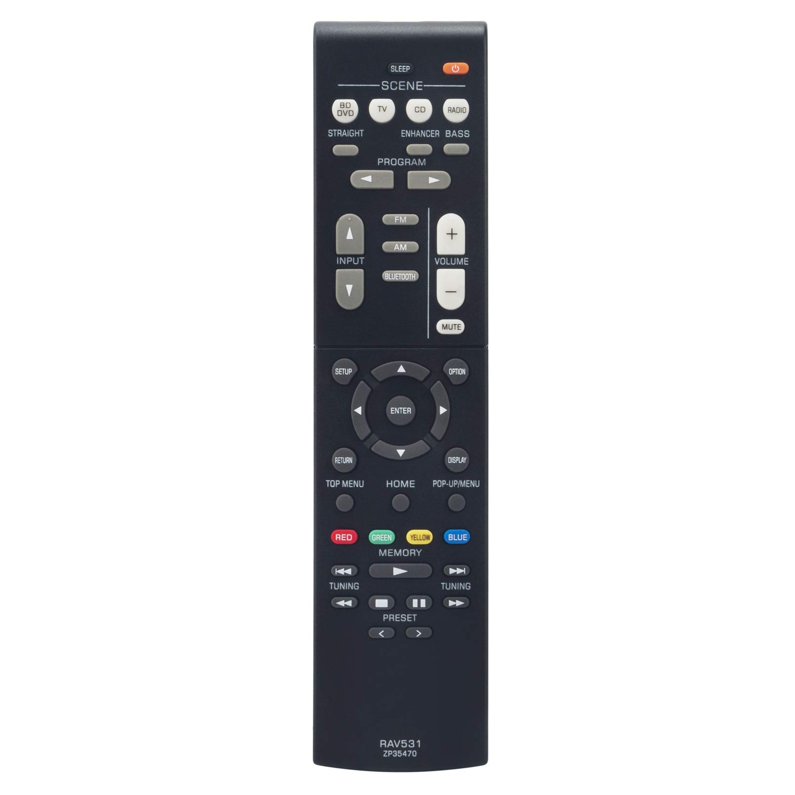 ALLIMITY RAV531 ZP35470 Remote Control Replace fit for Yamaha DVD AV Receiver HTR-3068 RX-V379 RX-V381 HTR3068 RXV379 RXV381 RAV531-ZP35470