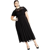 City Chic Plus Size Dress, Lace Niki Dress