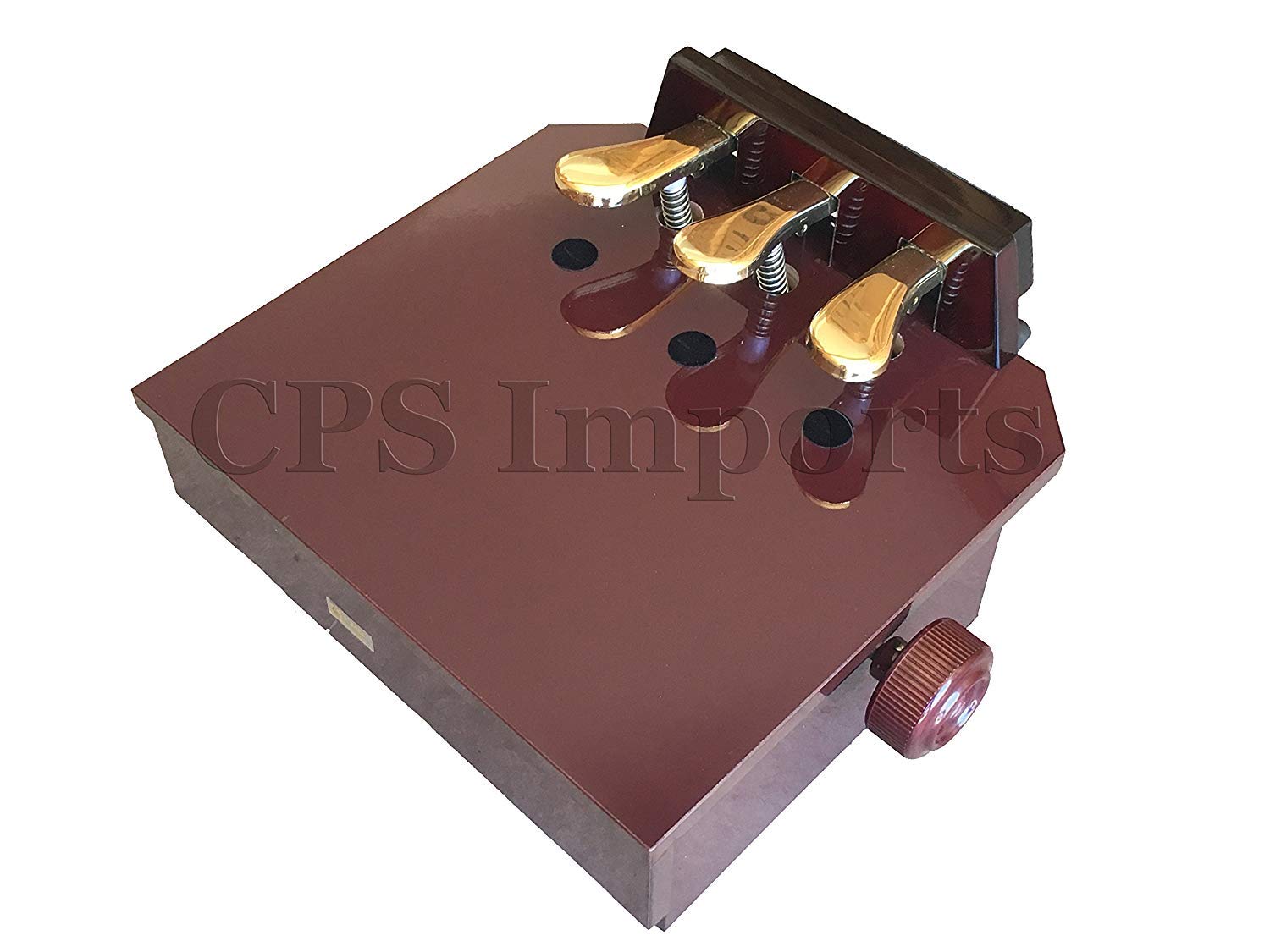 Wood Adjustable Piano Pedal Extender Bench in Mahogany