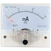 YXQ 0-30mA Analog Current Panel 85C1 Amp Ammeter Gauge Meter 2.5 Accuracy for Auto Circuit Measurement Tester (DC 30mA)
