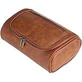 Shcnlery Personalized Small Toiletry Bag for Men,Minimalist Travel Toiletry Organizer Dopp Kit Water-resistant Shaving Bag for Travel Essentials,Travel Gifts For Men Unique