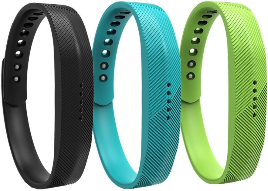 WEINISITE Pulsera de silicona Banda de Reemplazo Correa para Fitbit Flex 2