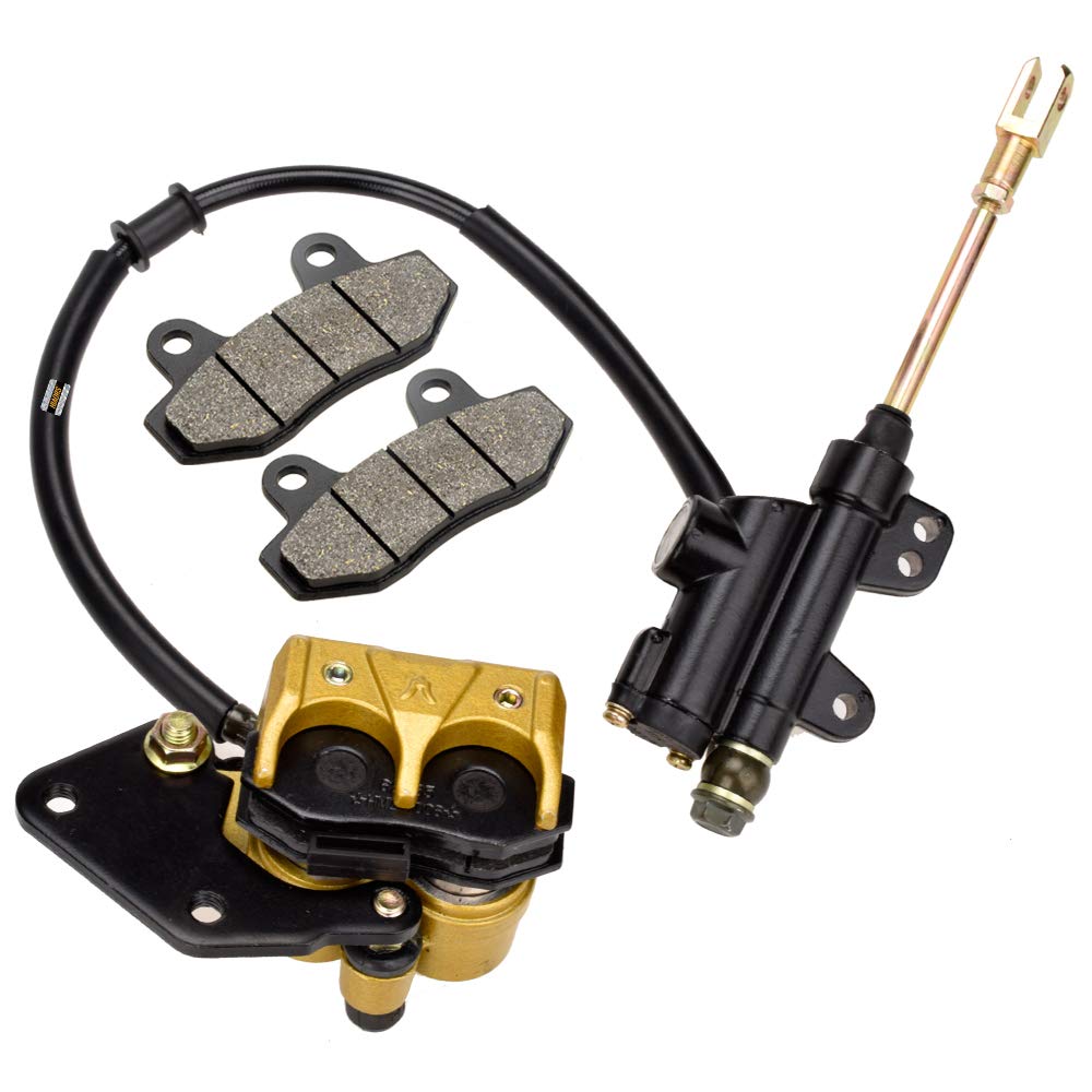 Photo 1 of HIAORS Rear Foot Disc Brake Master Cylinder Assembly for 50cc 70cc 90cc 110cc 125cc Chinese Tao tao Coolster Apollo Roketa Sunl SSR Kazuma X-pro BMS Vitacci RPS ATV Pit Dirt Bike Buggies Go kart Parts