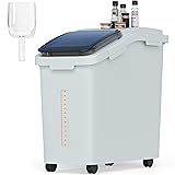 DWVO Large Ingredient Storage Bins, 11.4-Gallon