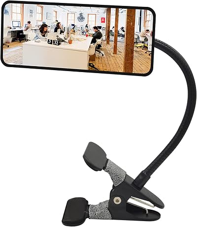 Ampper Acrylic Clip On Security Mirror 6.69 x 2.95 Rectangle Convex Clip-On