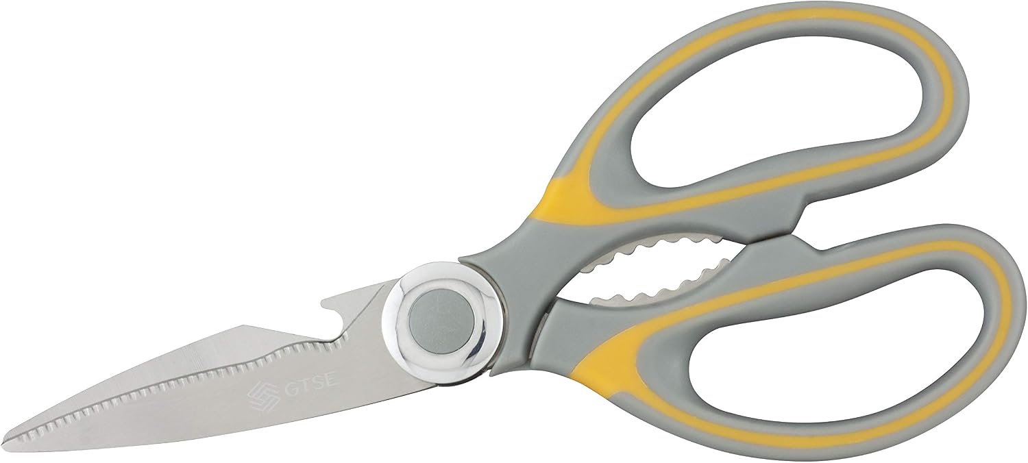 GTSE Heavy Duty Kitchen Scissors, Stainless Steel Blades, Easy Grip Ambidextrous Handles, Dishwasher Safe - Image 3