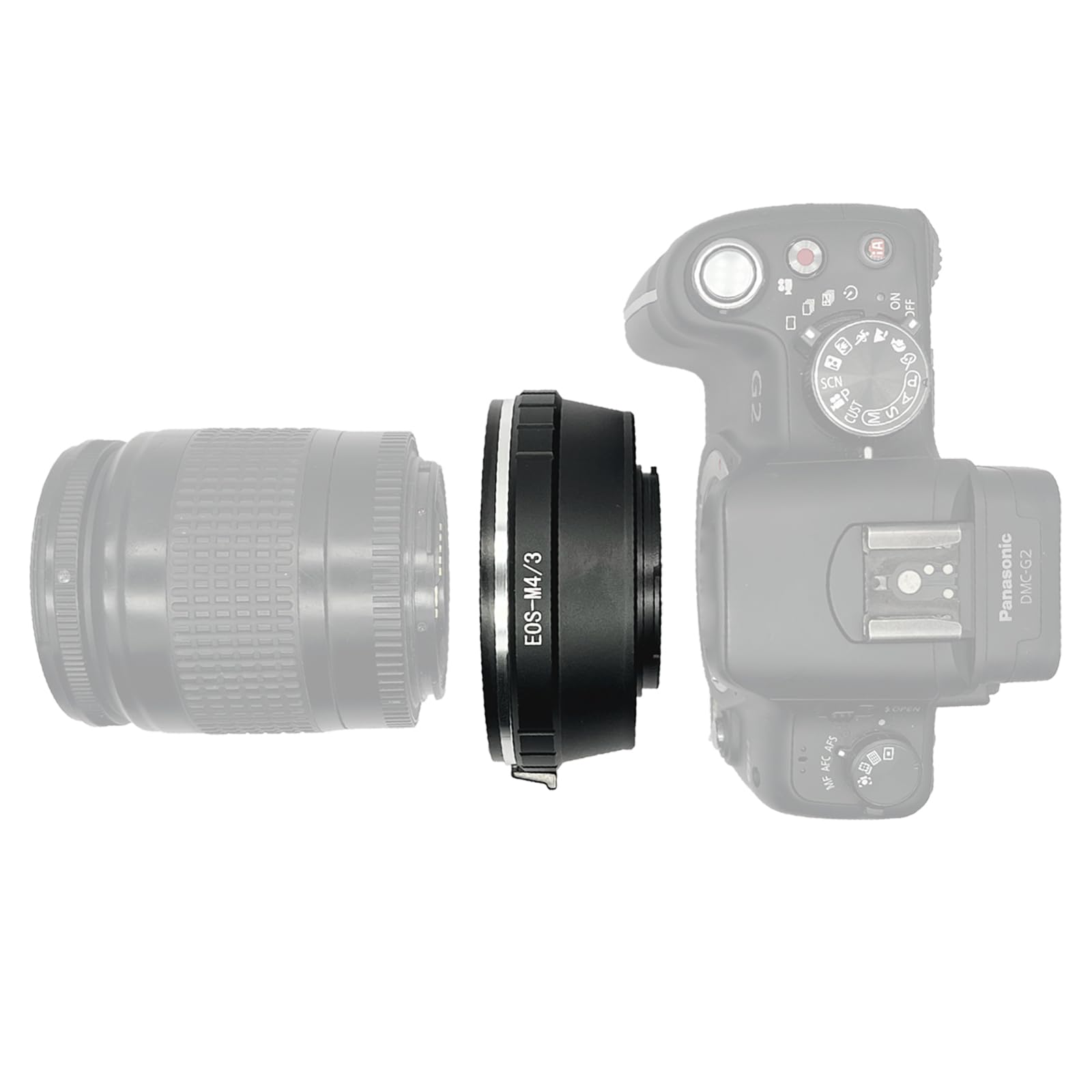 EOS to M4/3 Adapter Compatible with for Canon EOS Mount Lens to Micro Four Thirds 4/3 Camera &,for Panasonic LUMIX GX8 G7 GF7 GH4 GM1 GX7 GF6